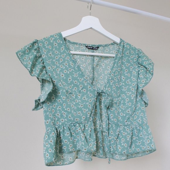 Floral Crop Top │Shein│Small - Picture 1 of 2